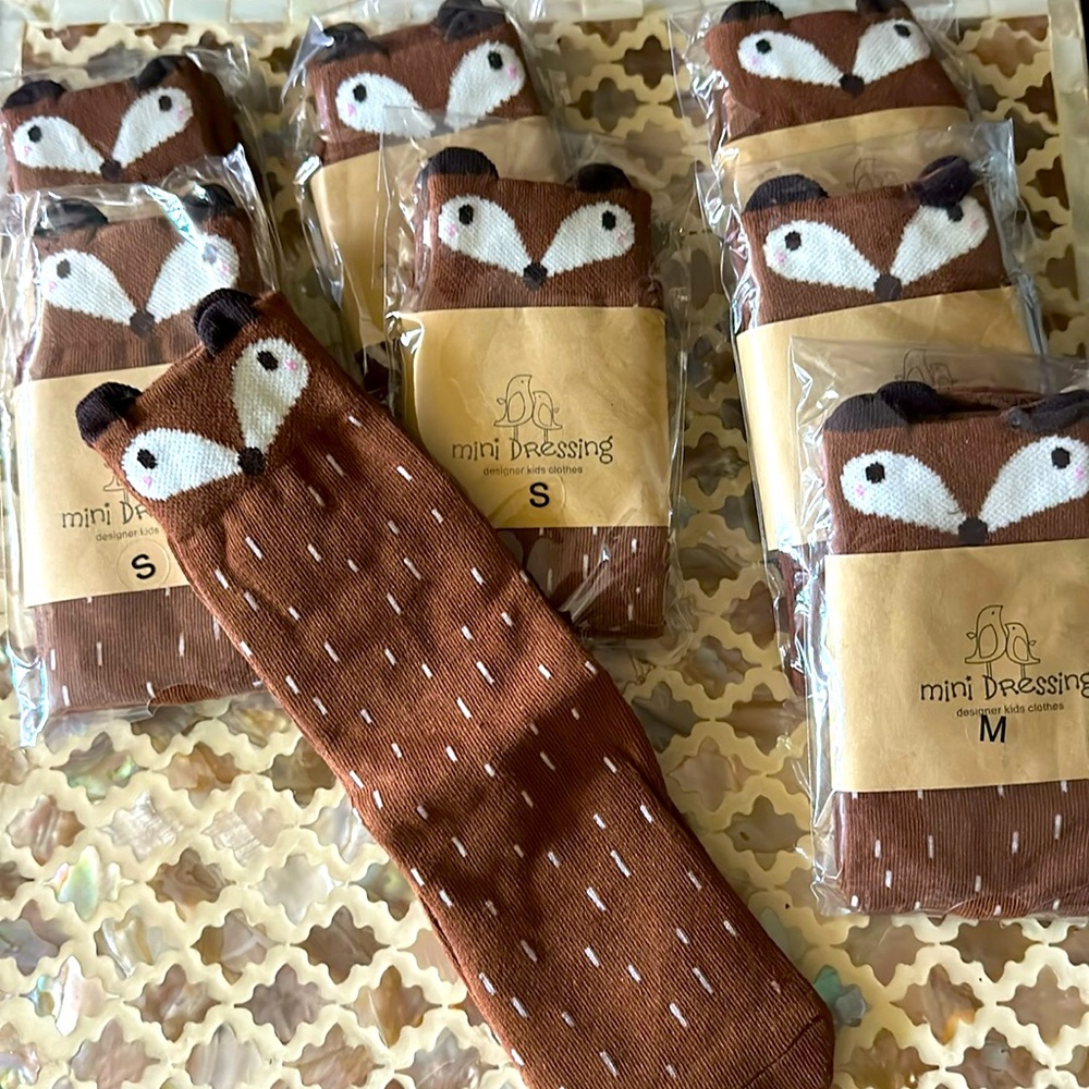 Cute new legging knee socks animal print